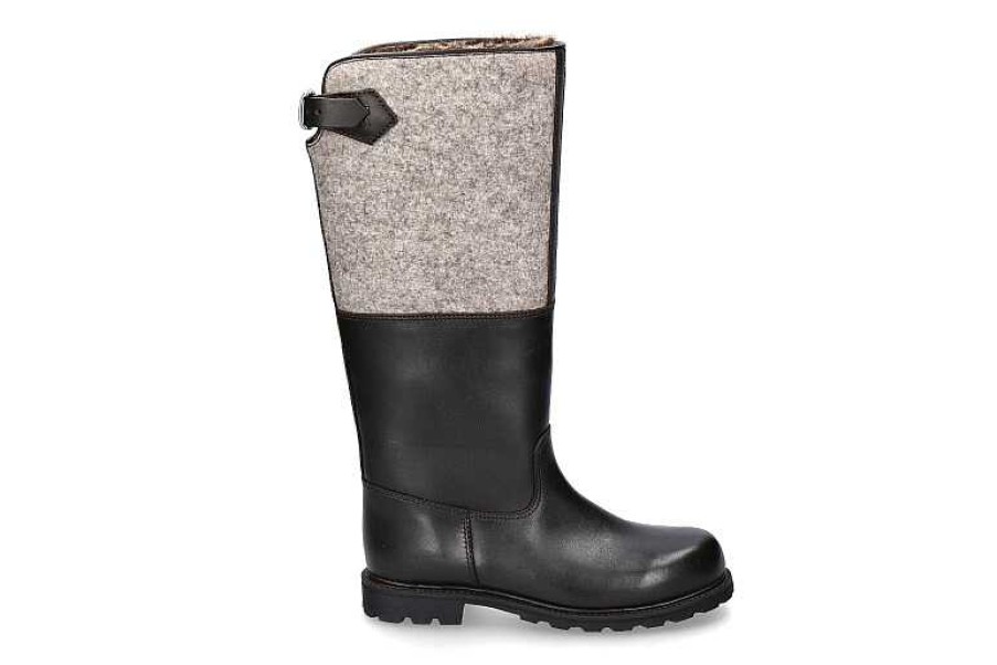 Warm Lining | Ludwig Reiter Ludwig Reiter Boots Lined Forsterstiefel Dunkelbraun Grau