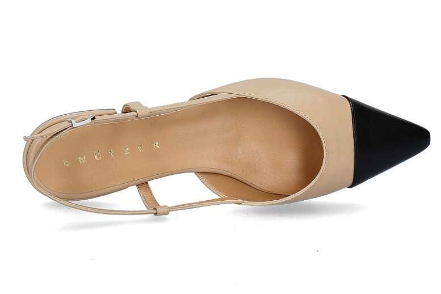 Ballet Flats | Unützer Unutzer Sling Ballerina Nappa 141- Beige/ Black