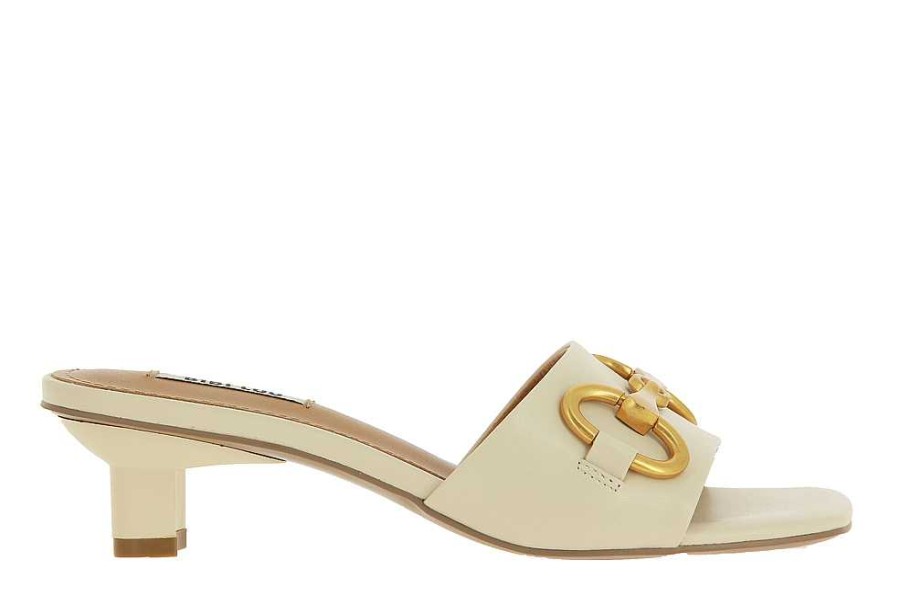 Mules | BIBI LOU Bibi Lou Pantolette Creme Nappa Gold