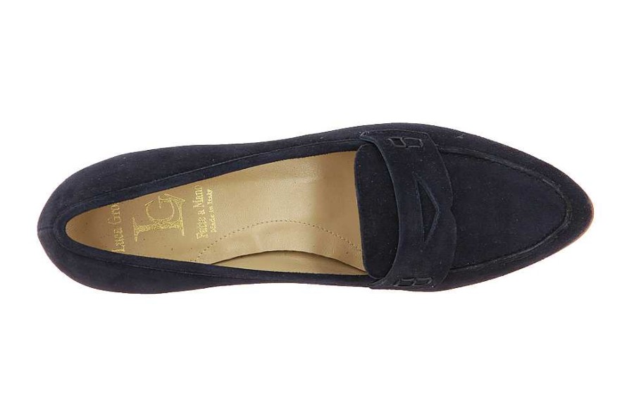 Flats | Luca Grossi Luca Grossi Slipper Camoscio Blu 2117M