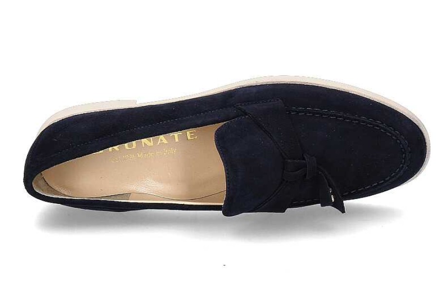 Flats | Brunate Brunate Slipper Camoscio Blue