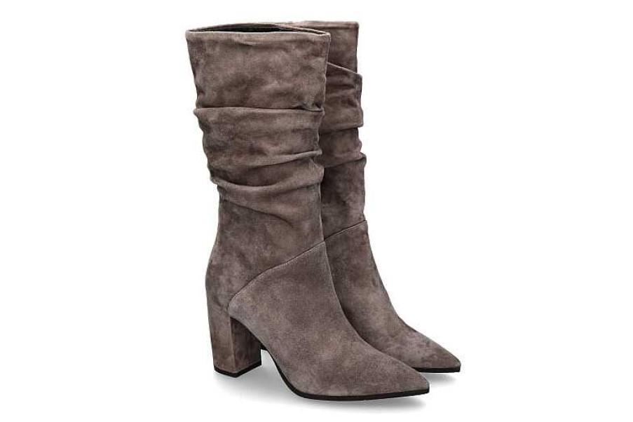 Boots | Evaluna Evaluna Boots Camoscio Taupe