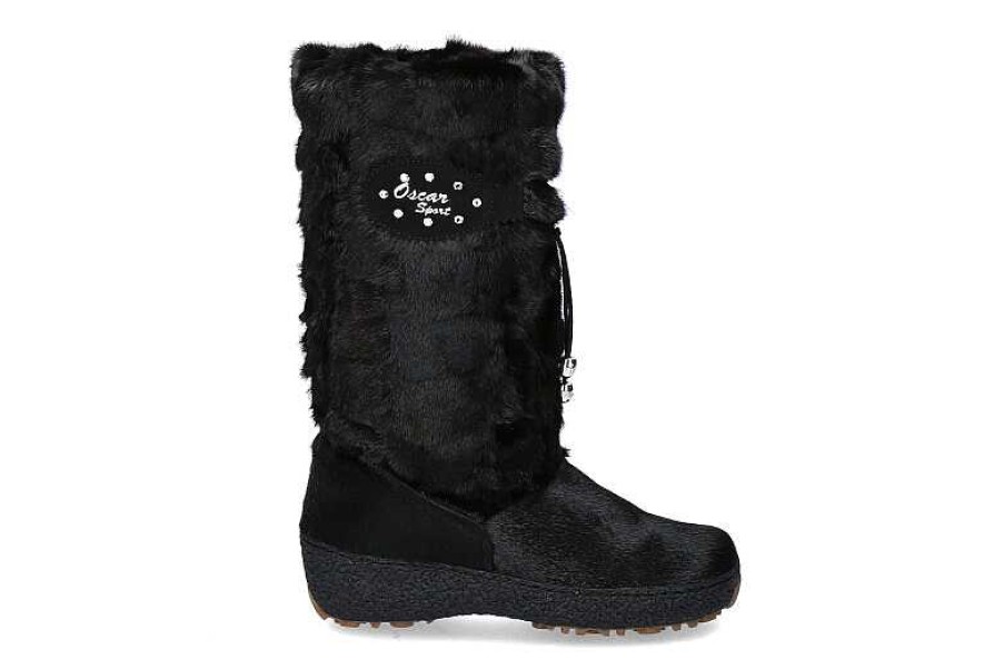 Fur Boots | Oscar Sport Oscar Fur Boots "Visone Nero"