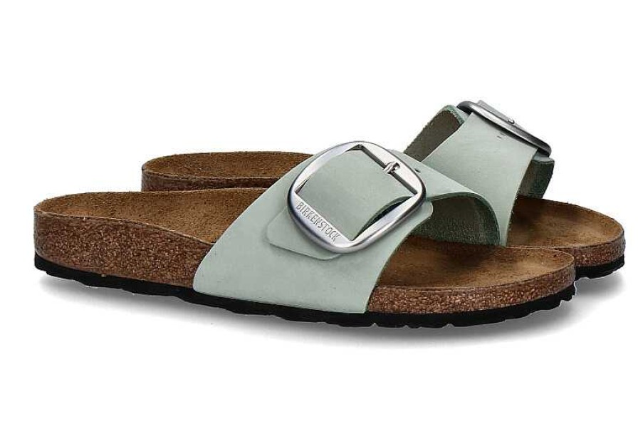 Mules | Birkenstock Birkenstock Mules Madrid Big Buckle Matcha Schmale Weite