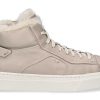 Warm Lining | Santoni Santoni Women'S Mid- Cut Sneaker Lined Nappa Beige