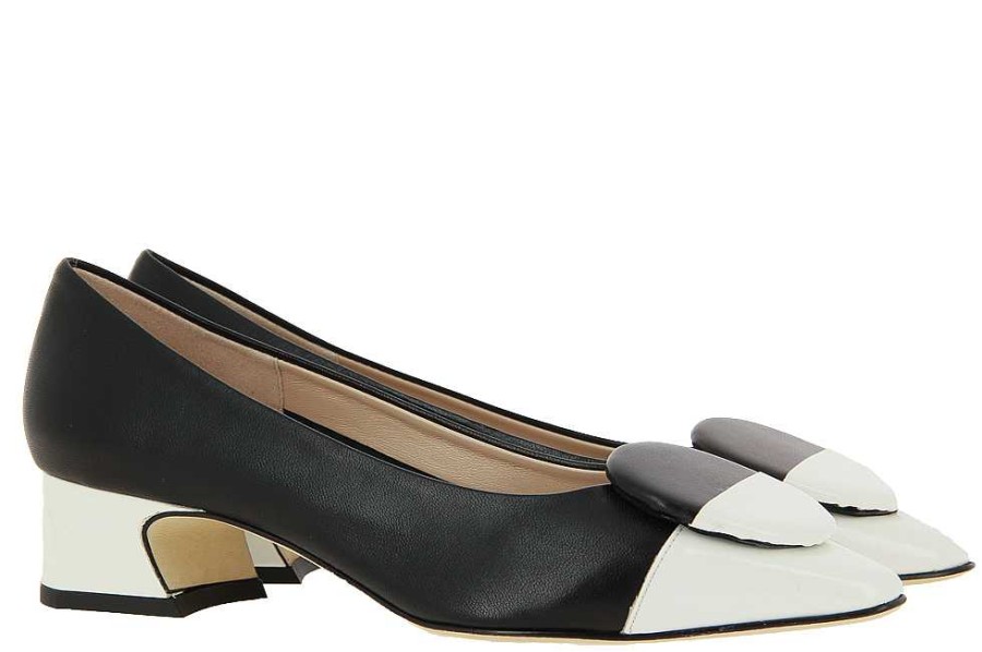 Pumps | Status Status Pumps Impero Nero Vernice Bianco