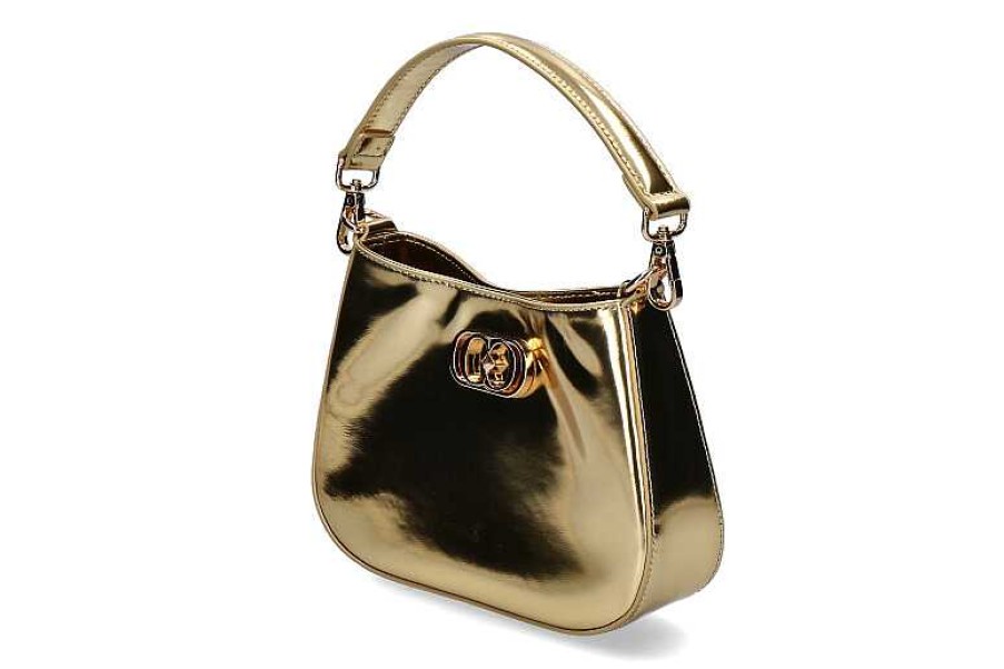 Hand Bags | La Carrie La Carrie Shoulder Bag Shiny Small Leather Gold