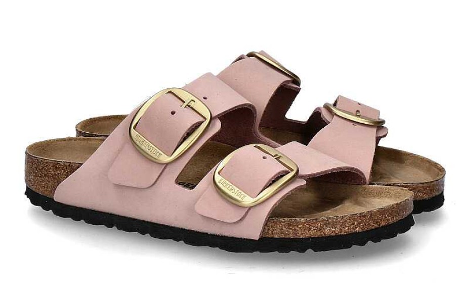 Mules | Birkenstock Birkenstock Mules Arizona Schmal Big Buckle- Soft Pink