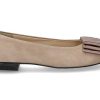 Flats | Brunate Brunate Slipper Flex Camoscio Nut Moire Nut