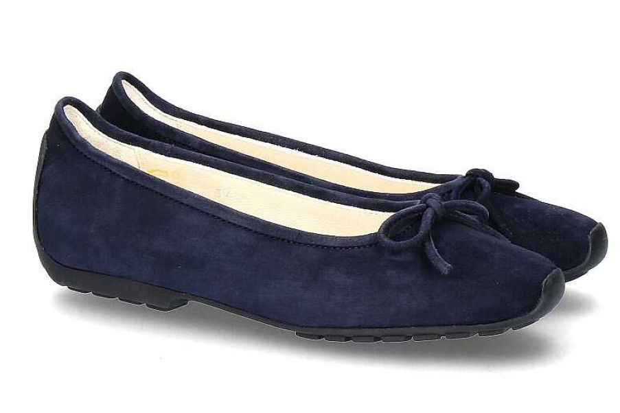 Ballet Flats | Mania Mania Ballerina Camoscio 451 Blue