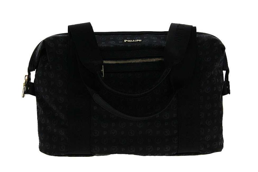 Hand Bags | Pollini Pollini Bag Borsa Soft Nylon Nero