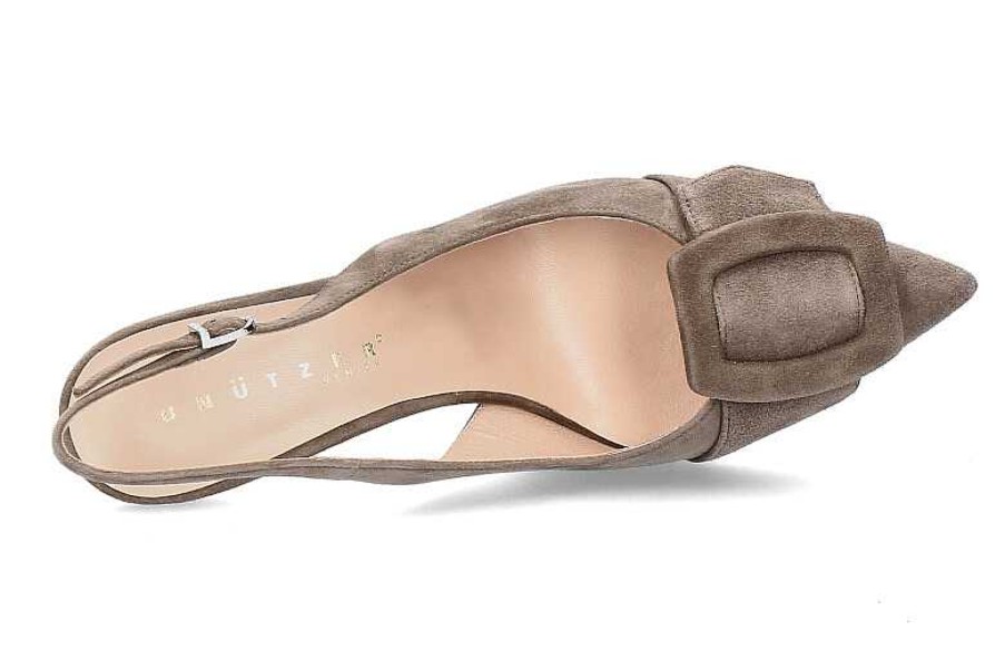 Sandals | Unützer Unutzer Sling Pumps Camoscio 87 Taupe