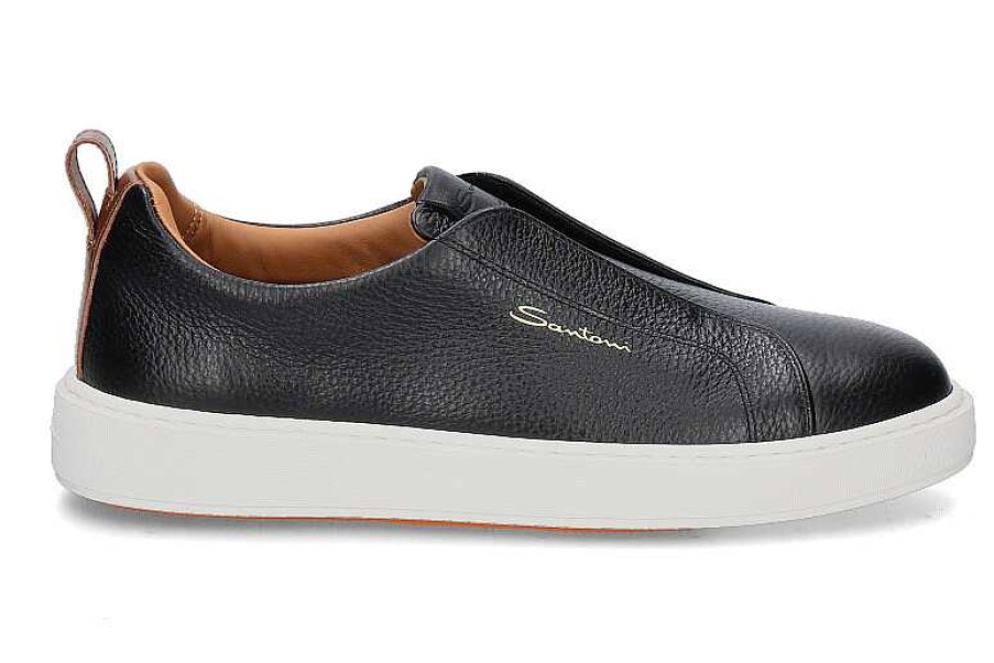 Sneakers | Santoni Santoni Men'S Sneaker Cleanic Soft- Schwarz