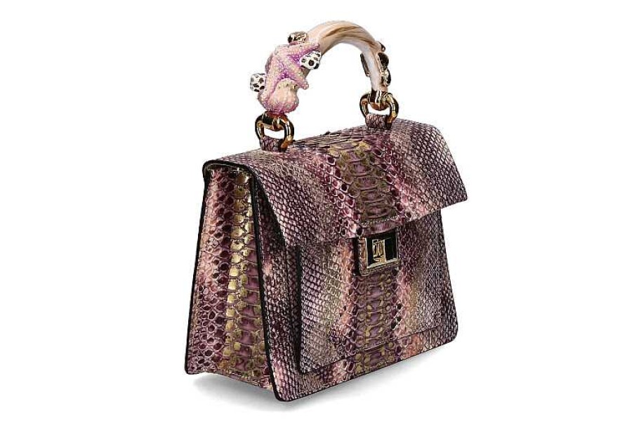 Hand Bags | Silvano Biagini Biagini Handle Bag Starfish Fuxia Lilac Pitone