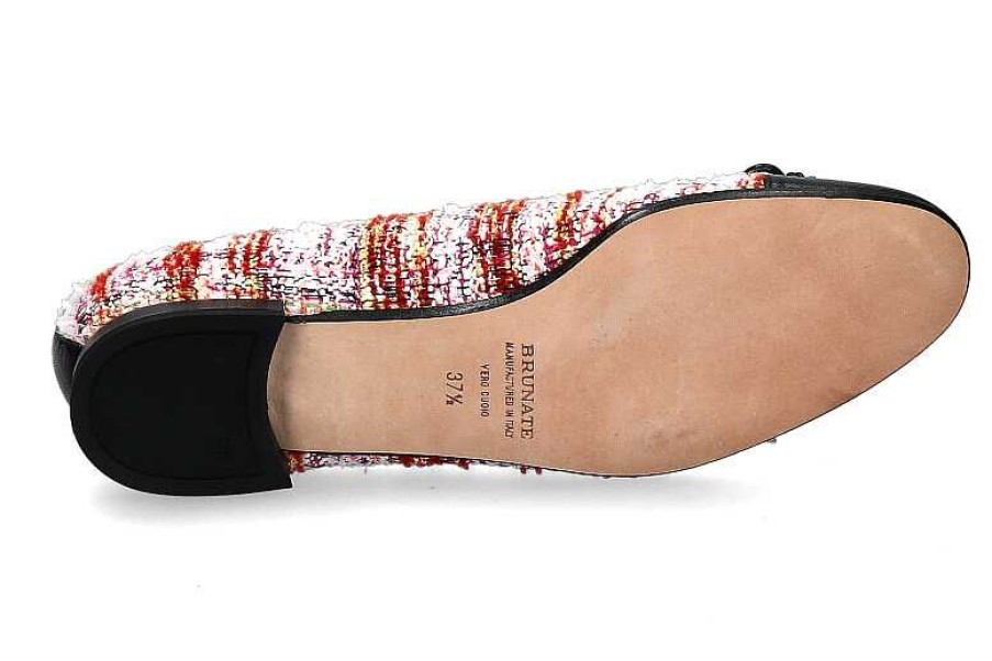 Ballet Flats | Brunate Brunate Ballerina Flex Peru Multi Punta Nero