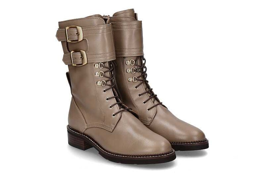 Ankle Boots | Pertini Pertini Lace-Up Ankle Boots Anna Taupe