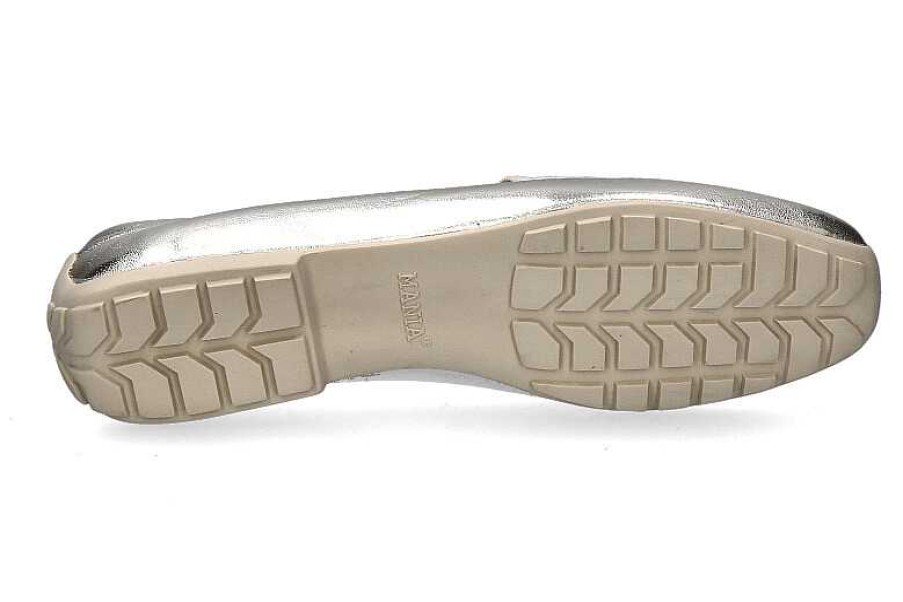 Flats | Mania Mania Slipper Nappa Platino Camoscio Platino