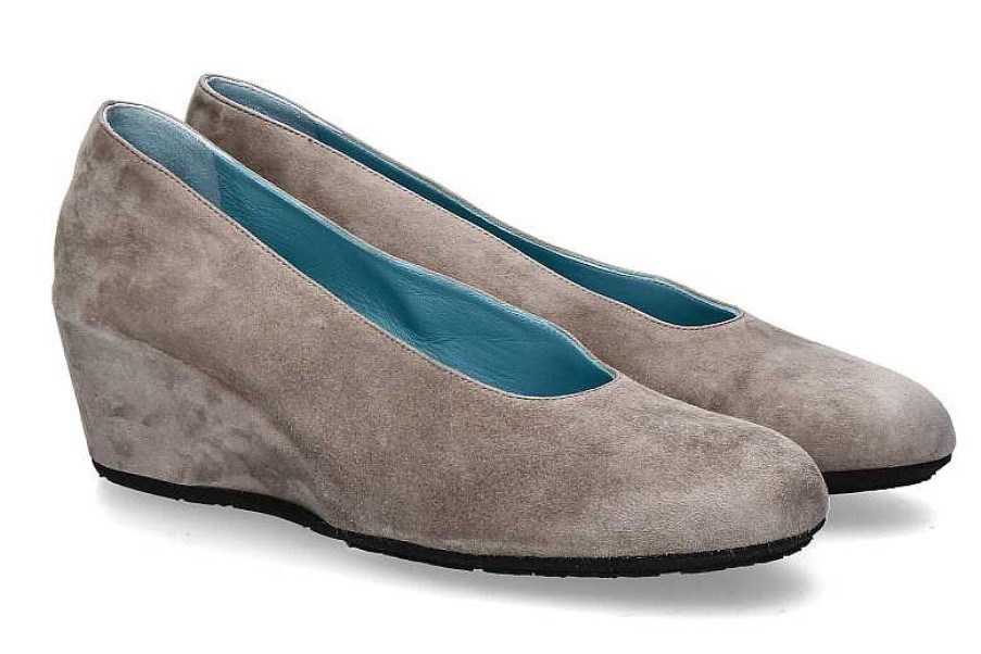 Flats | Thierry Rabotin Thierry Rabotin Wedge Slipper Camoscio Grey Beige