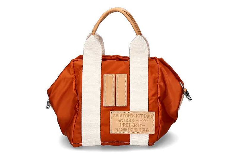 Hand Bags | Manikomio Manikomio Design Bag Icon 24 Fly Vela Nylon- Orange