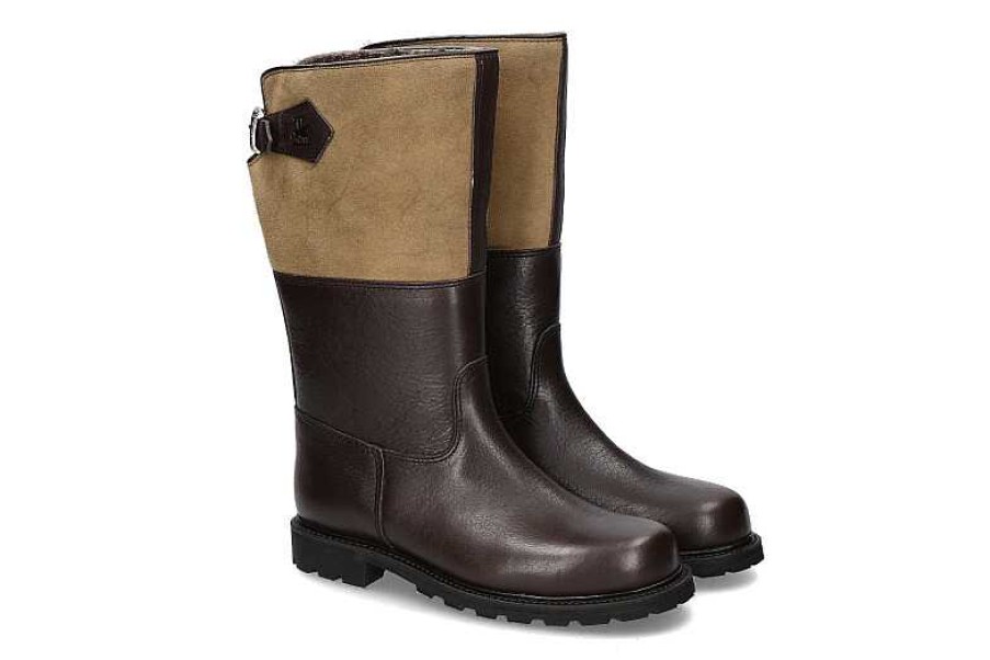 Warm Lining | Ludwig Reiter Ludwig Reiter Boots Maronibraterin Bison Darkbrown Grun