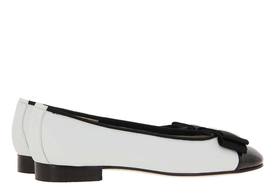 Ballet Flats | Lorbac Lorbac Ballerina Mefy Nappa Bianco Nero