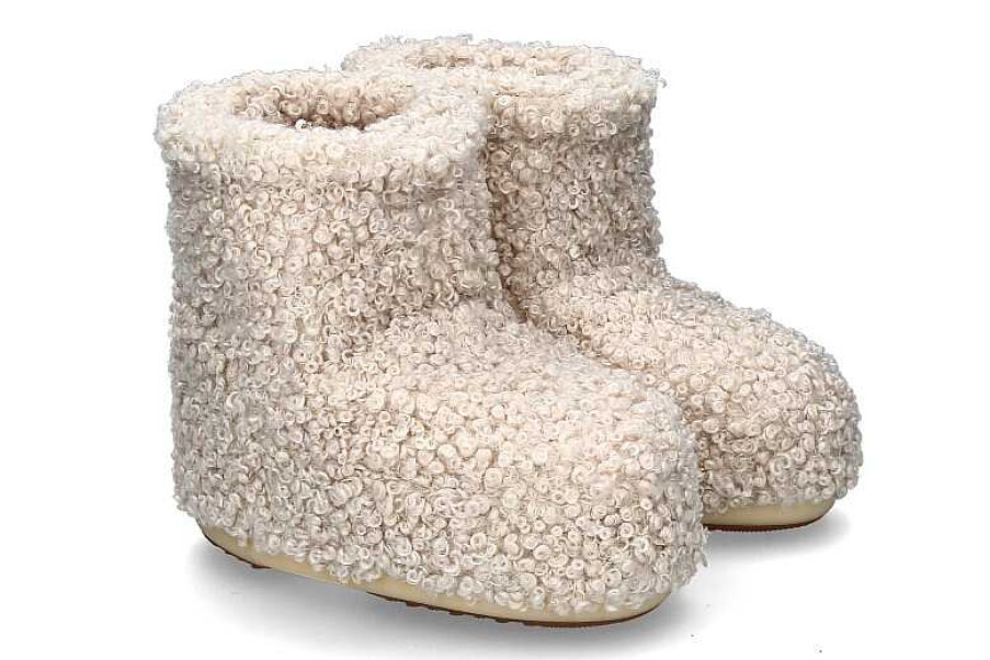 Boots | Moon Boot Moon Boot Snow Boot Icon Low Curly- Cream