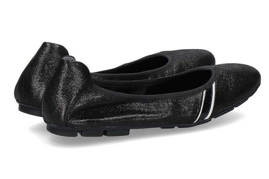 Ballet Flats | Hogan Hogan Ballerina Argento Nero Lucide