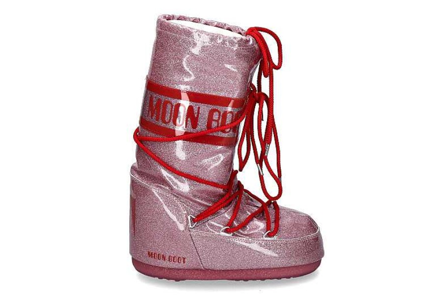 Warm Lining | Moon Boot Moon Boot Snow Boot Icon Glitter- Pink