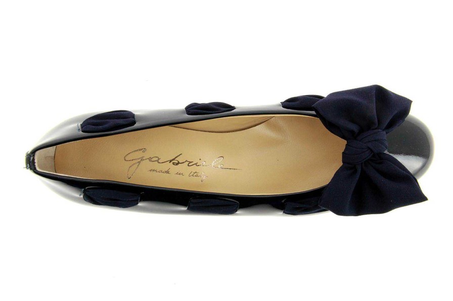 Ballet Flats | Gabriele Gabriele Ballerina "Seta Blu Vernice"