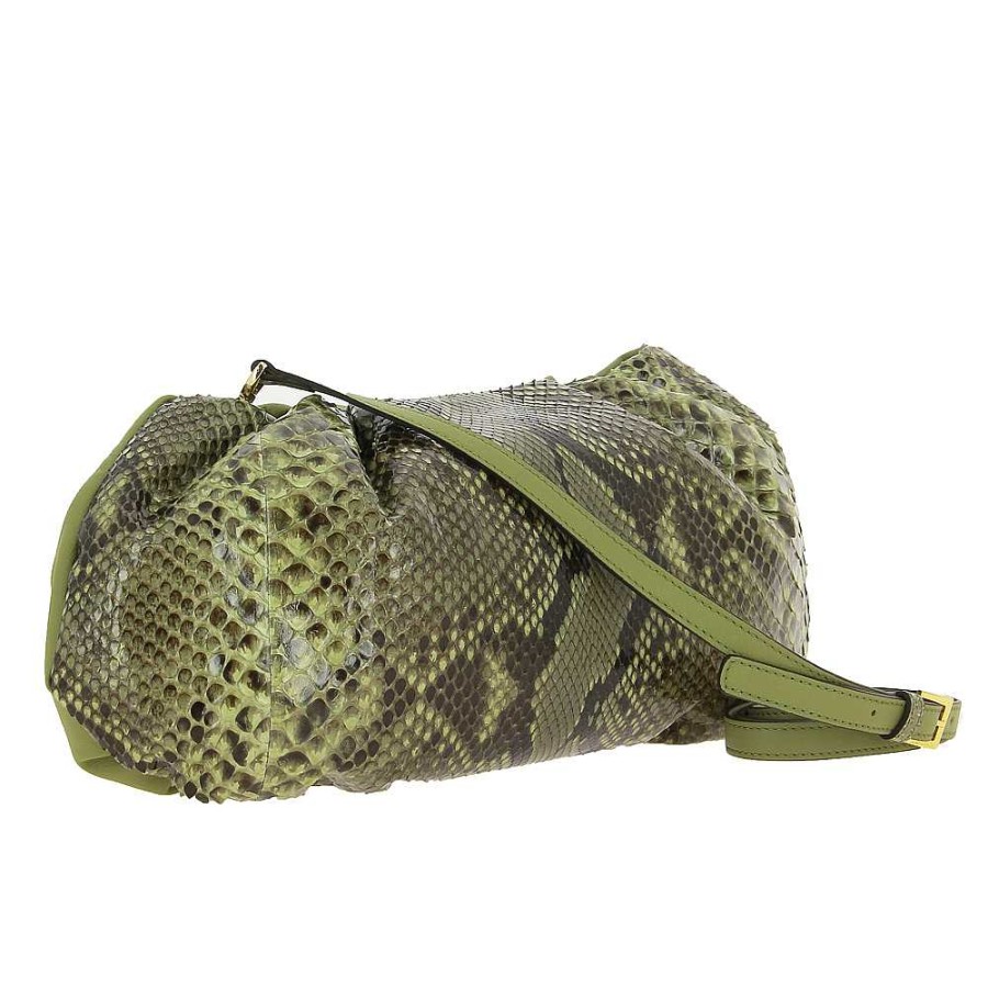 Hand Bags | Silvano Biagini Silvano Biagini Clutch Pitone Verde Militare