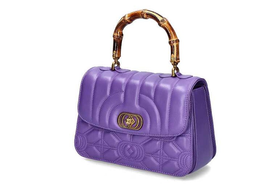 Hand Bags | La Carrie La Carrie Handle Bag Leather Violet