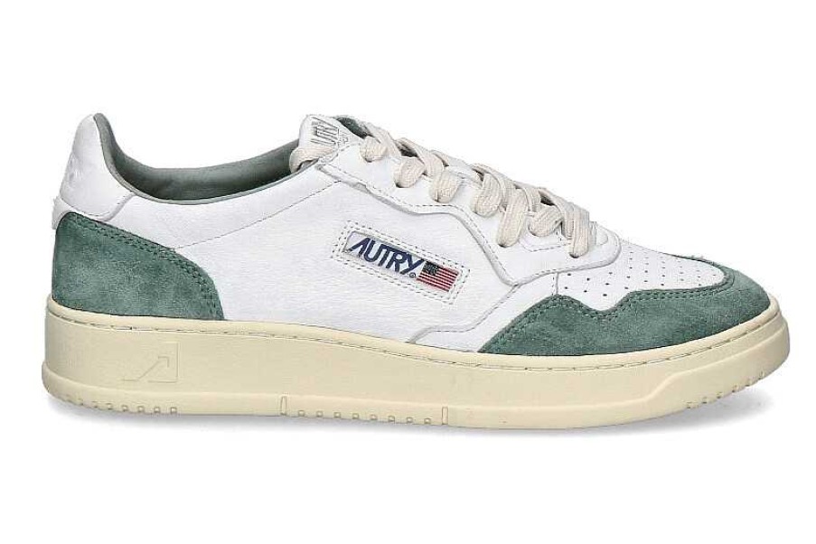 Sneakers | Autry Autry Men'S Sneaker Medalist Low Gs29- White/Hunter Green