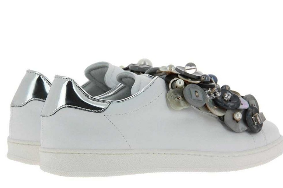 Sneakers | Pokemaoke Pokemaoke Sneaker Orchidea Argento Vitello Bianco