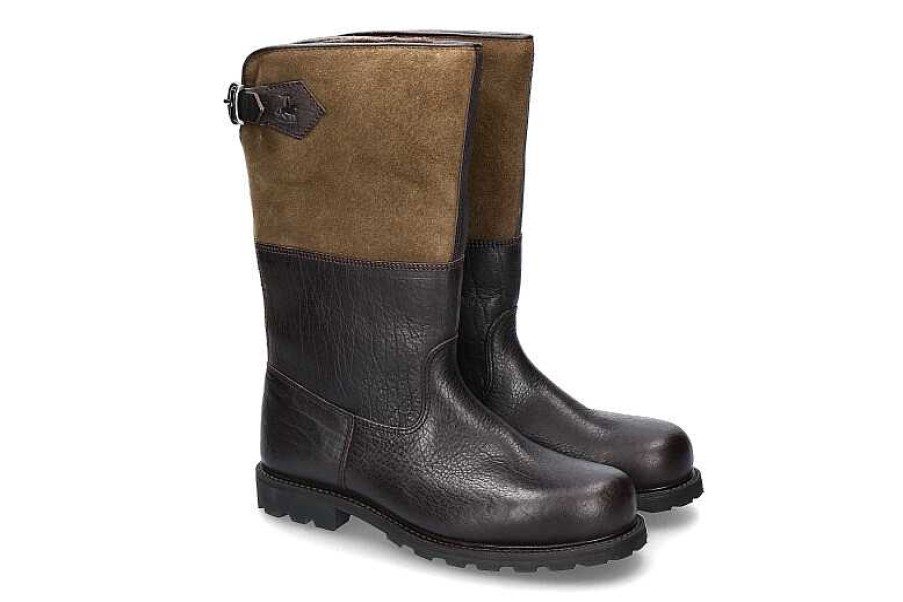 Warm Lining | Ludwig Reiter Ludwig Reiter Boots Maronibrater Bison Darkbrown Grun