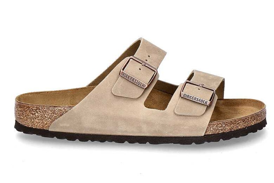 Sandals | Birkenstock Birkenstock Men'S Mules Arizona Normal Naturleder- Tabacco Brown