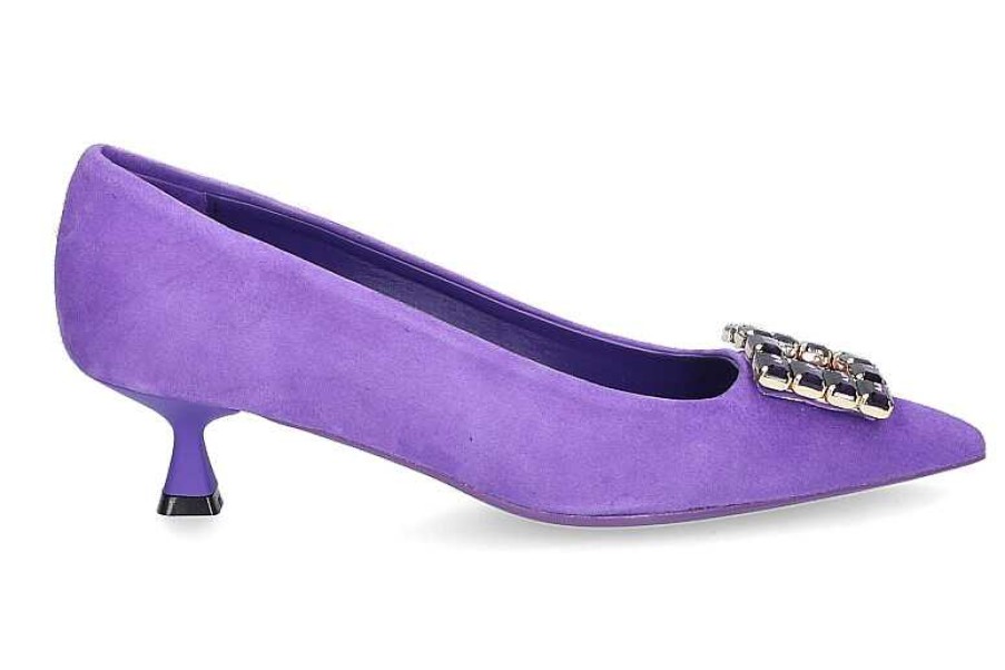 Pumps | Bianca Di Bianca Di Pumps Camoscio Viola