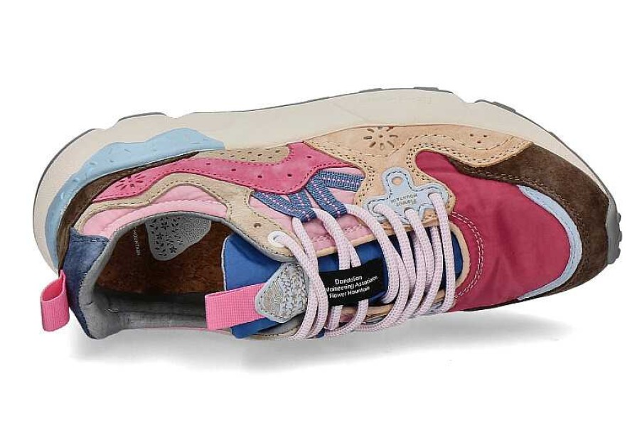 Sneakers | Flower Mountain Flower Mountain Women'S Sneaker Yamano Suede Nylon- Pink/Multi