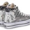 Sneakers | Ballo Da Sola Ballo Da Sola Converse Shoe All Star Silver Glitter