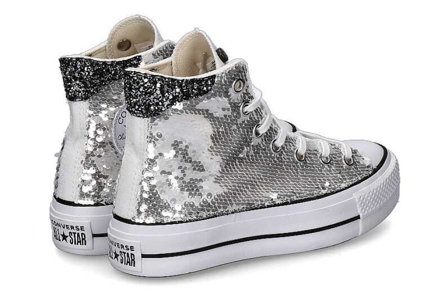 Sneakers | Ballo Da Sola Ballo Da Sola Converse Shoe All Star Silver Glitter