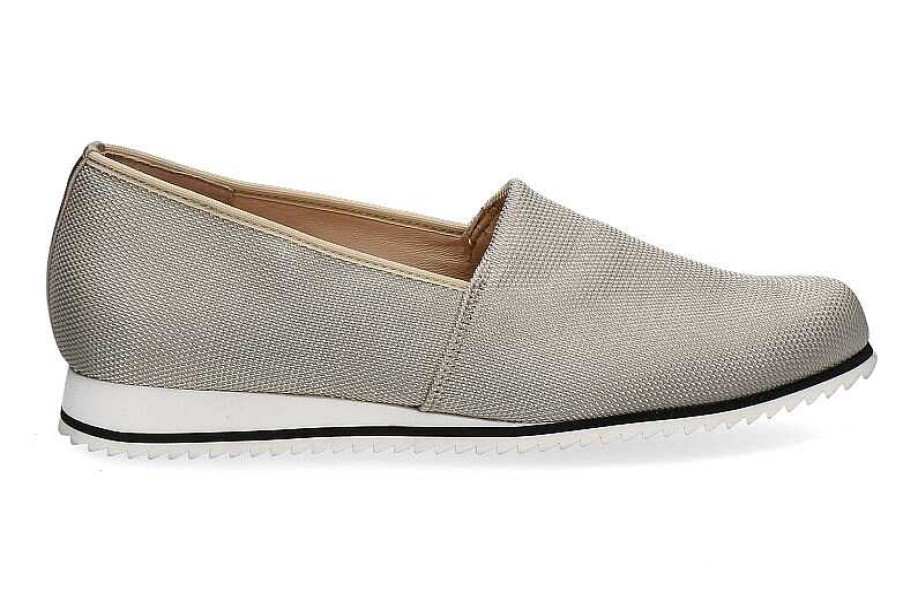 Flats | Hassia Hassia Slipper Piacenza G Meshstretch Platin