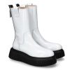 Boots | AGL Attilio Giusti Leombruni Attilio Giusti Leombruni Combat Boots Milagros Bianco Nero