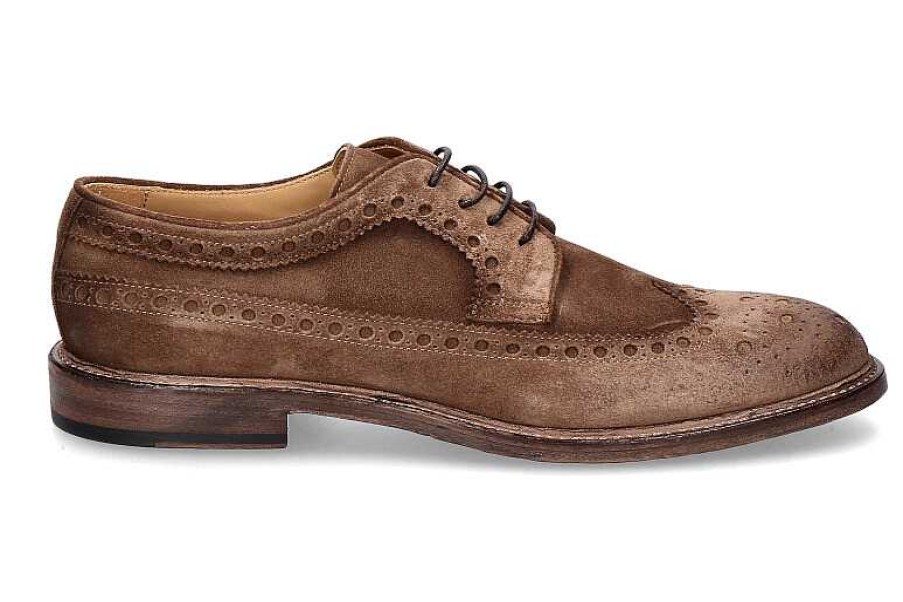 Oxfords | Corvari Corvari Schnurschuh Softy 866 Choco/Braun