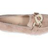 Flats | Hassia Hassia Slipper Pisa G-Weite Velourleder Pearl