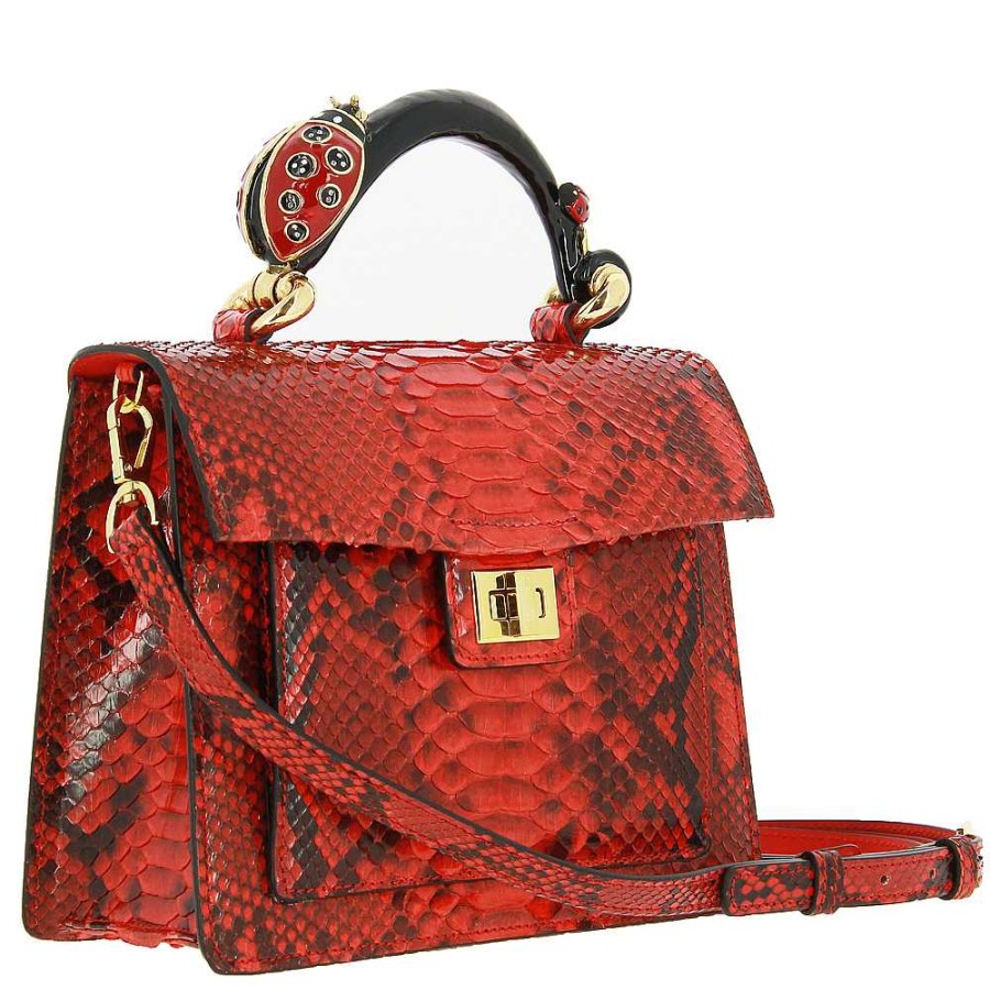 Hand Bags | Silvano Biagini Silvano Biagini Bag Melissa Rosso Pitone Coccinella