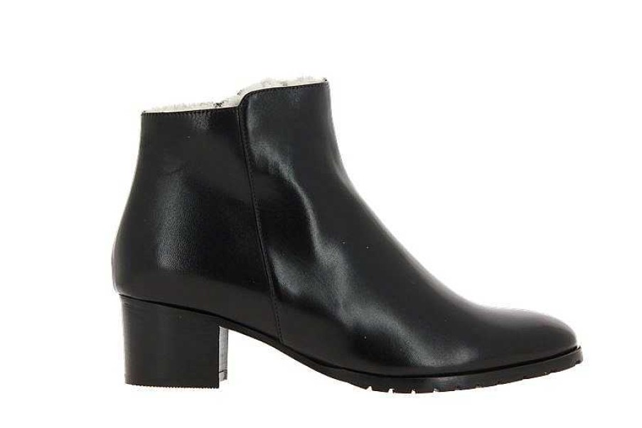 Warm Lining | Luca Grossi Luca Grossi Ankle Boots Lined Natur Nero