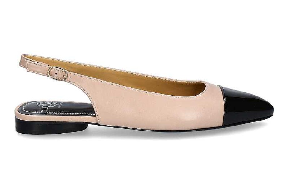 Ballet Flats | Truman's Truman'S Ballerina Nappa Nude Soft Nero