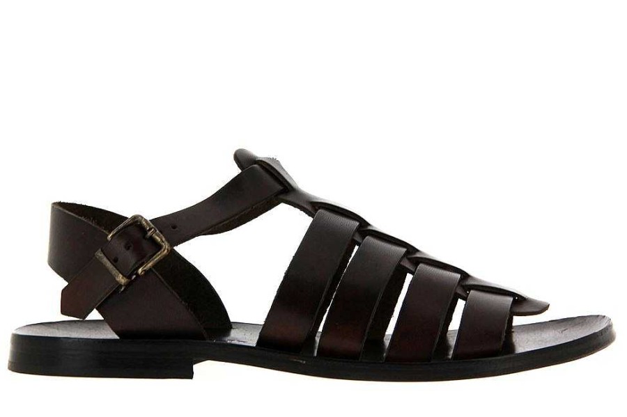 Sandals | Emozioni Emozioni Gladiator Sandals Leather Dark Brown 412