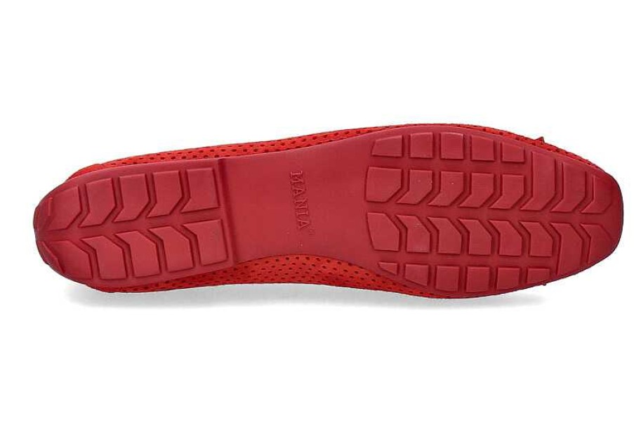 Ballet Flats | Mania Mania Ballerina Perforato Camoscio Rosso