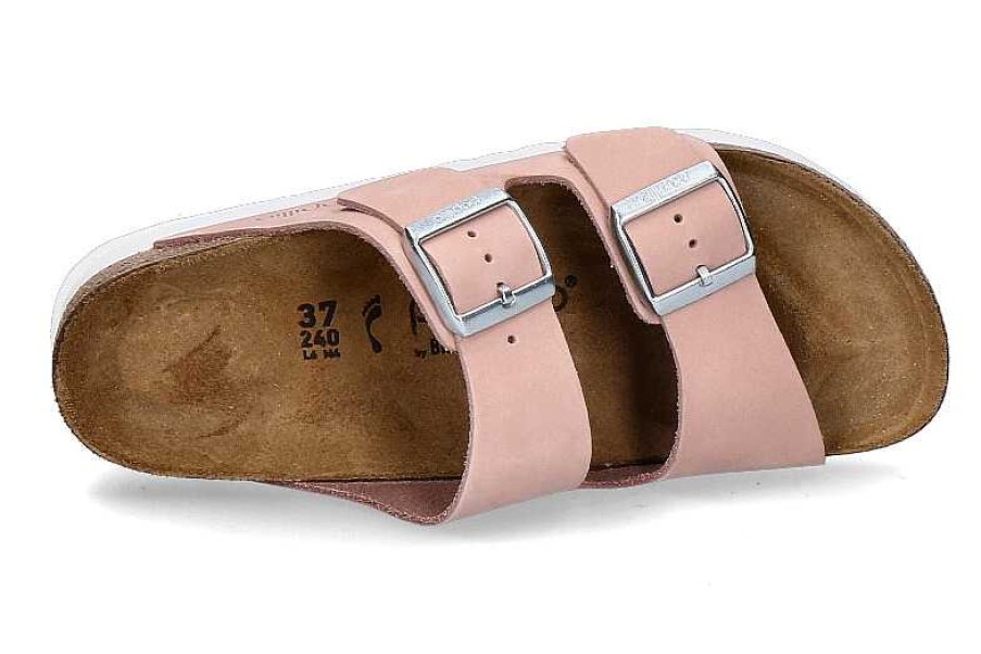 Mules | Birkenstock Birkenstock Platform Mules Arizona Papillion Flex Platform- Soft Pink