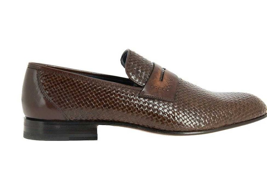 Loafers | Moreschi Moreschi Slipper Street Marrone Scuro